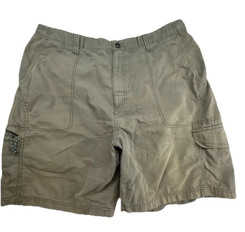 Pantaloncini da trekking Columbia Cargo uomo taglia 38 kaki marrone utility pesca misto nylon