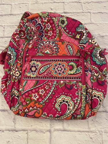 Vera Bradley Campus Backpack Large Pink Swirls