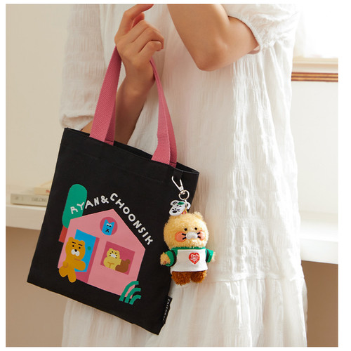Kakao Friends x Daye Kim Eco Bag with mini doll keyring Limited Edition