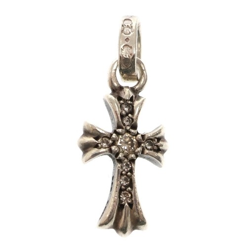 CHROME HEARTS CROME HEARTS CRS BBYFAT P DMND Baby Fat PAVE ciondolo diamante superiore argento us