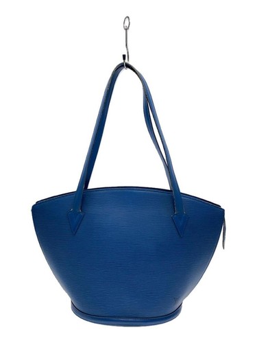 LOUIS VUITTON Tote Bag Epi Saint Jacques Poignier Leather BLU M52335