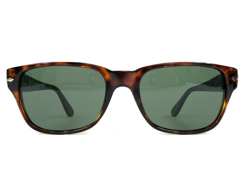 Persol Sunglasses 3288 S 24 31 Tortoise Rectangle Frames w  Green Glass Lenses