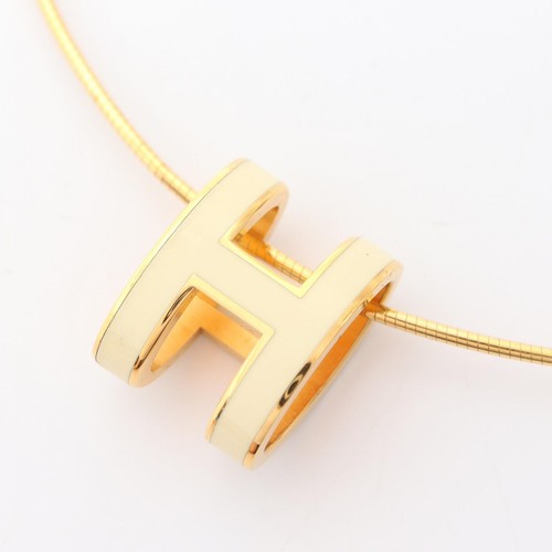 HERMÈS Collana HERMES POP H ciondolo placcato oro argento925 usata donna