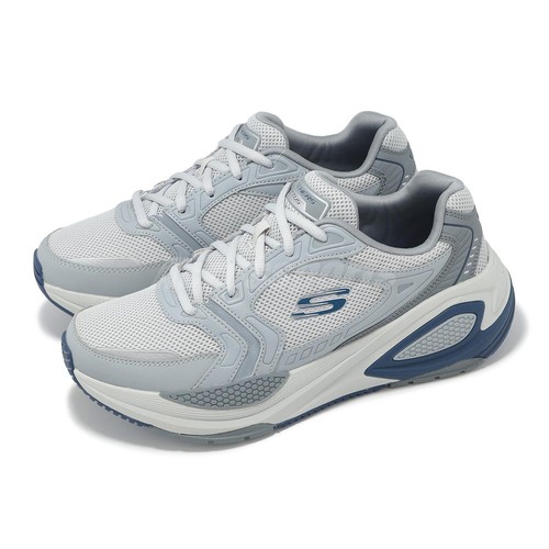 Skechers Octus ORLER Gray Navy Men Casual Lifestyle Shoes Sneakers 232738 GYNV