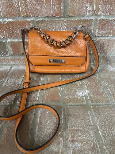 Guess Hillsdale Crossbody Quilted Purse Orange