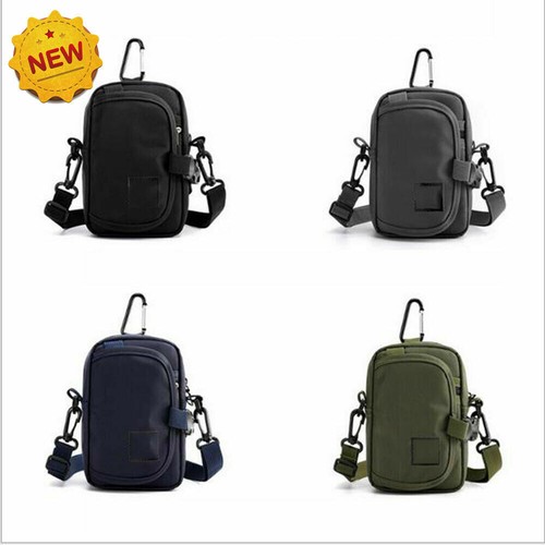 LANVIN Mens Tactical Sling Shoulder Bag Outdoor Travel Waist Pouch Fanny Pack Hol