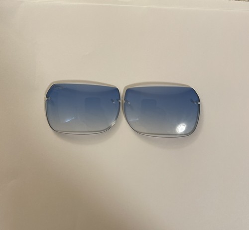 CARTIER GLASSES Replacement Lenses For Cartier Rimless eye glasses   Gradient Blue Size 58 39