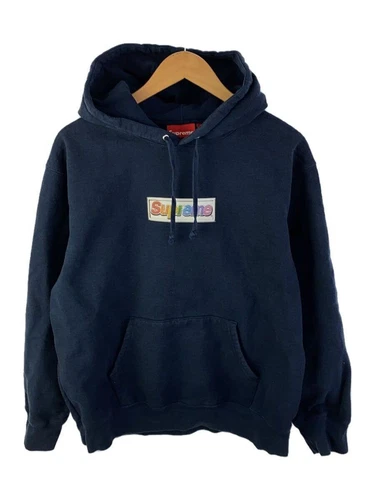 Supreme Hoodie M Cotton Navy U