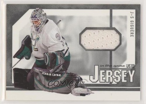 JS COLLECTIONS 2003 In the Game U Signature Series Jersey Silver  80 Jean Sebastien Giguere