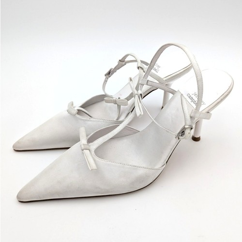 Jeffrey Campbell Playho décolleté a punta donna bianche taglia US7 EU38