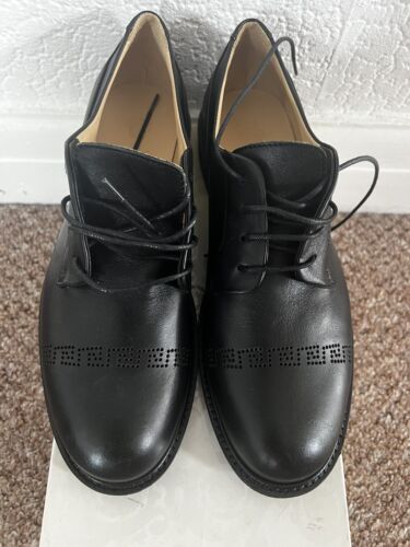 SCARPE VERSACE BAMBINO RAGAZZO NERE TAGLIA EU38 (UK5)