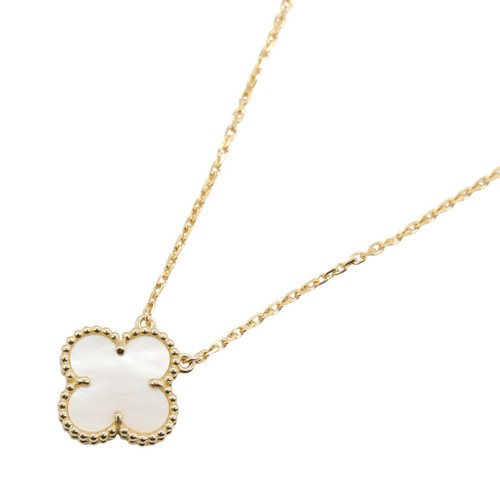 【Necklace】Van Cleef & Arpels Vintage Alhambra Mother Of Pearl Necklace K18