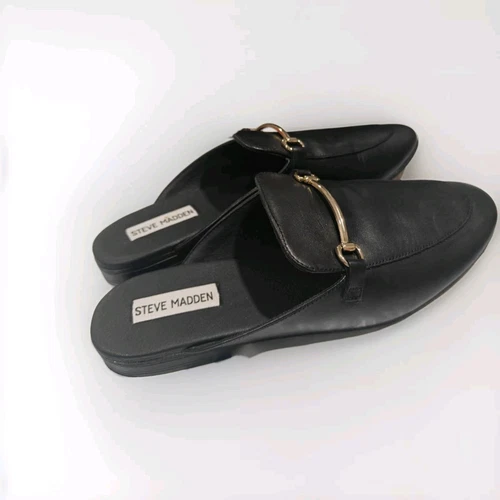 Steve Madden "Galilea" scarpa donna mulo slip on in pelle taglia 9