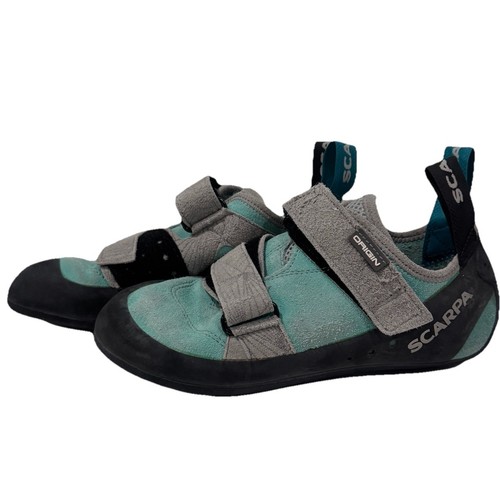 Scarpa Origin Climbing Shoes Mens Size US 6m Black Straps