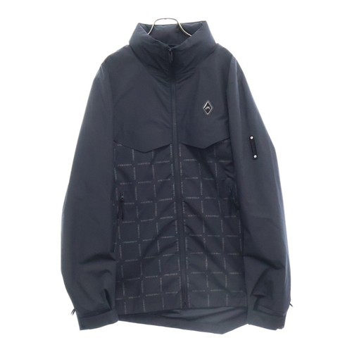 A COLD WALL* A COLD W A C WALL Grisdale Storm Tech Jacket Logo Print Zip Up Black U
