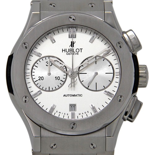 Hublot Classic Fusion Chronograph Silver Automatic 521.NX.2610.NX 2YrWTY #1041 2