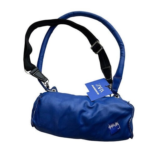 ZARA x ADER ERROR Leather Shoulder Crossbody Bag Hanbag in Blue NEW