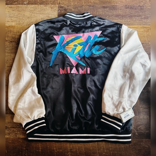 ?RARE?KITH Miami Vice Vance Bomber Jacket 2025 L Black INSTOREONLY INHAND