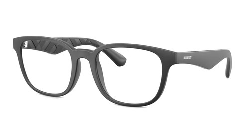 New BURBERRY Eyeglasses B 2433 U 3464 52 20 145 Matte Black & Plaid Print Frames