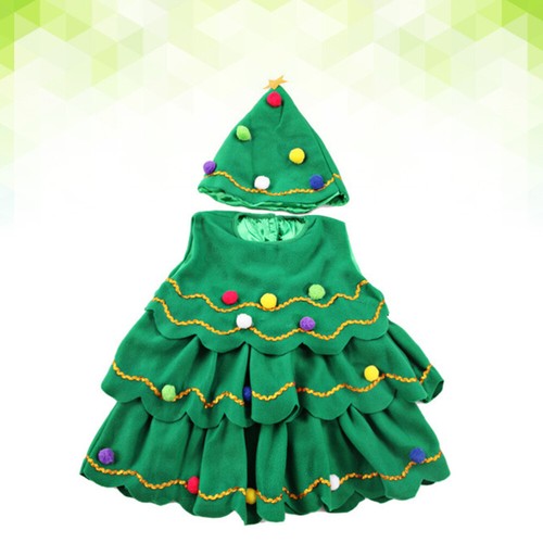 VETEMENTS Costume albero di natale bambino bambini palcoscenico spettacolo costumi cartone animato