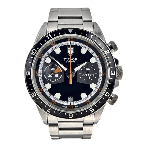 2012 Tudor Heritage Chronograph Auto 42mm Stainless Steel Mens Watch 70330N B&P