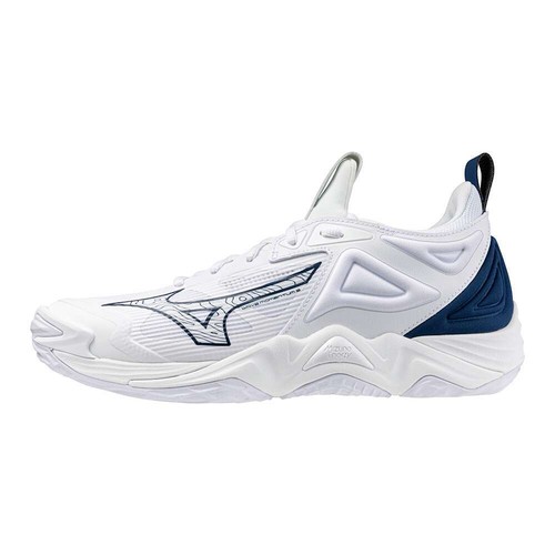 MIZUNO Wave Momentum 3 V1GA2312 57 White Navy Width 2.5E Volleyball Shoes