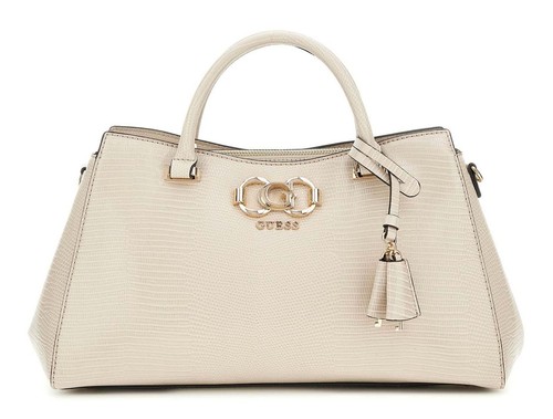 Borsa a mano Guess Salinge Luxury Satchel borsa a tracolla borsa tortora tortora nuova