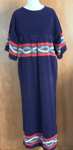 SAINT LAURENT (YSL) Vestaglia copricostume Yves Saint Laurent blu rosso bianco anni 70 taglia S