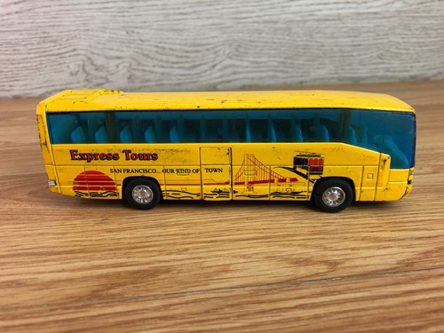 STRADIVARIUS Welly Mercedes Benz 0303 RHD Coach No 9480 Yellow Express Tours San Francisco