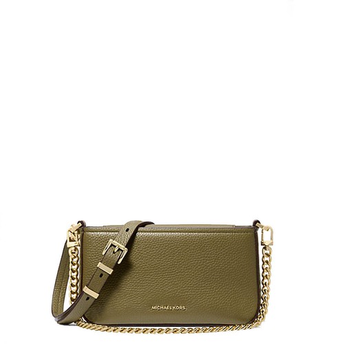 NEW Michael Kors   Bryant Safari Green Pochette   32S5GYTU1L   SAFARI GREEN AUTH