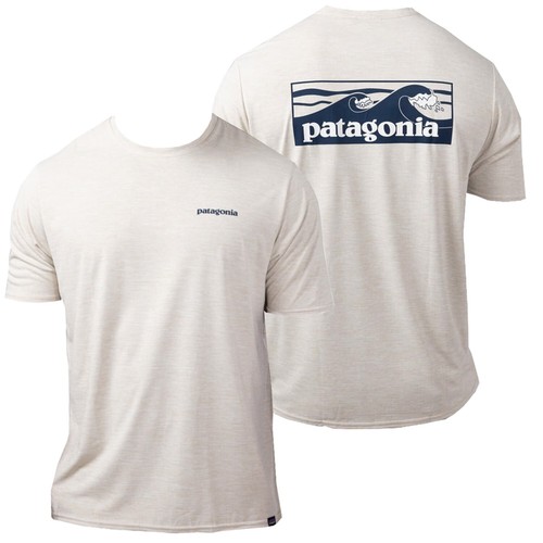 Patagonia Mens Capilene Cool Daily Graphic S S T shirt Waters  Boardshort Pumice