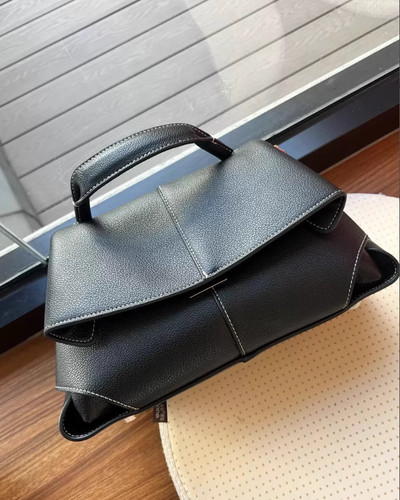 POLÈNE POLEN Numero Neuf Shoulder bag Crossbody Leather Women   Black