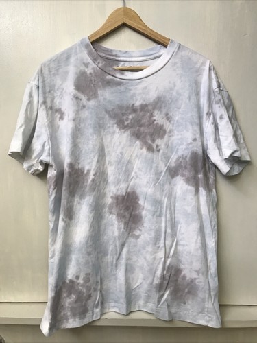 ABERCROMBIE & FITCH Soft A&F ESSENTIALS relaxed Blue Gray Tie Dye Size M Medium