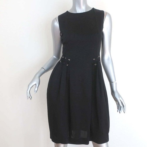 SAINT LAURENT (YSL) Abito in maglia nera cotone Yves Saint Laurent S S 2009 taglia 38