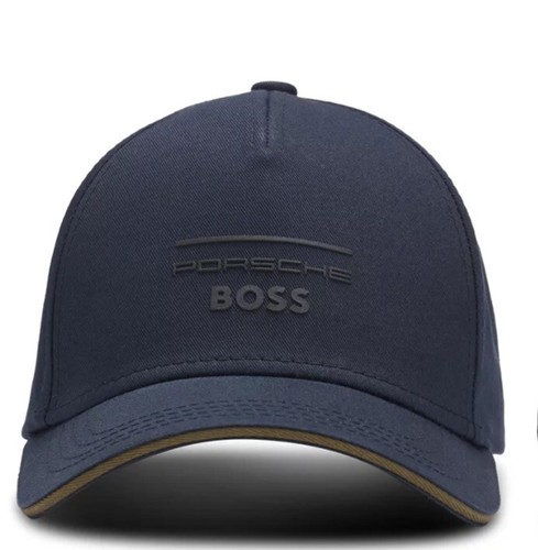 New Hugo Boss X Porsche Men Unisex Blue Baseball Cap Hat Front Logo 5