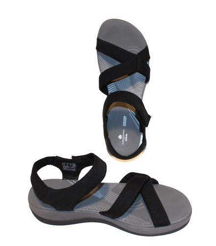 Sandali Clarks Cloudstepper Arla Gracie neri con cinturini donna 9M scarpe vegane