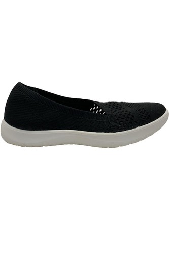 Clarks Cloudsteppers Washable Knit Slip Ons Adella Moon Black