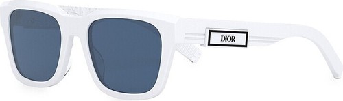 DIOR EYEWEAR Christian Dior B23 S1I Geometric Sunglasses White Frame New 53mm