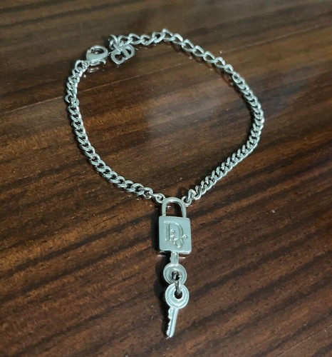 s-l500_1756616115 Christian Dior Bracelet Padlock Key Motif Lock Charm Very Good