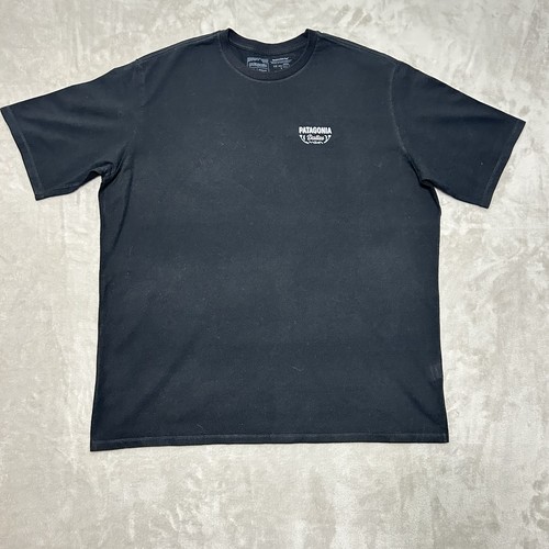 Patagonia Responsibili Tee Dallas Men Size XL Black FOX Logo