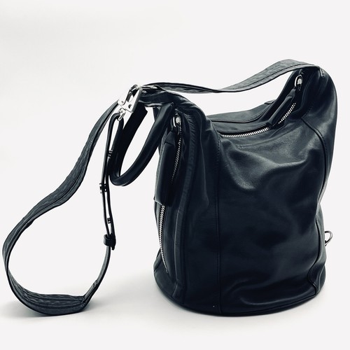 WANDLER Zaino borsa convertibile Rag & Bone Aston Sling in pelle nera