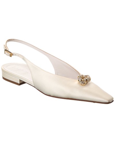 Lanvin raso slingback piatto donna