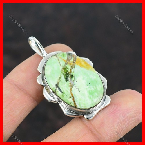 CHROME HEARTS Ciondolo moglie lunetta pietra preziosa calcedonio cromato australiano argento sterling gioielli