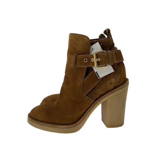 s-l500_1756628145 LOUIS VUITTON Boots Heel Monogram Suede Brown EU36/US6 62156c