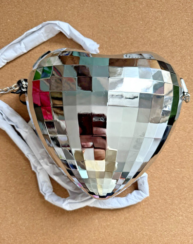 ~Borsa a tracolla Disco Cuore   kate spade new york x Target Argento