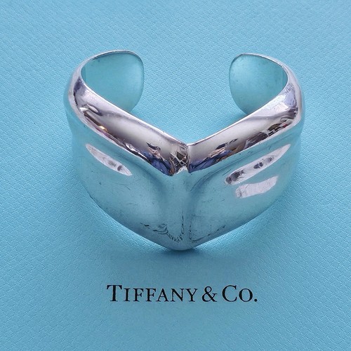 RARE Vintage 1979 Tiffany & Co. Elsa Peretti Libra Cuff Sterling Silver Bracelet