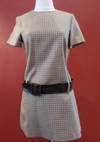 Mini Abito Fendissime by FENDI Mod a Quadri  Vita Caduta Made in Italy Taglia 40