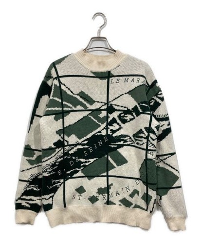 Kith Paris Atlas Crewneck Sweater Unisex Cotton
