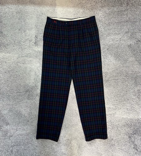 Burberrys Pantalone Uomo Pantalone Rigato Vintage 100% Lana Made In France