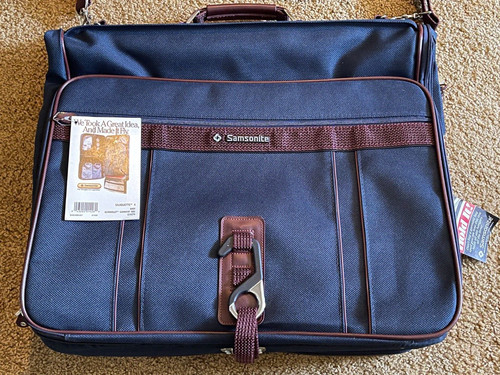 NUOVA borsa indumenti Samsonite 1987 Silhouette 4 Ultravalet valigia grande marina